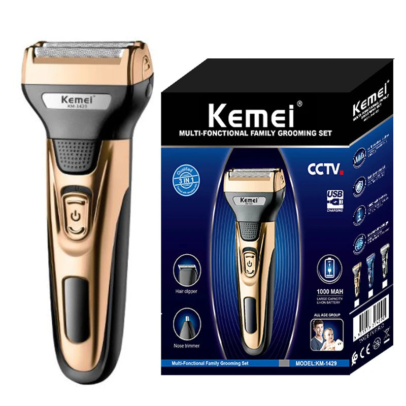 Kemei 3in1 Grooming Kit Electric Shaver