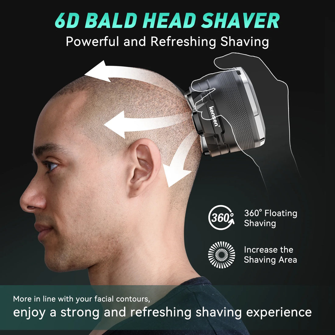 KENSEN Electric Head Shaver