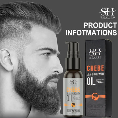 Huile de croissance rapide de la barbe Chebe pour hommes Soins de la barbe Croissance des cheveux Soins nourrissants de la barbe Produits anti-alopécie et anti-chute de cheveux