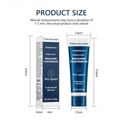 Men Full Body Deodorant Cream 72 Hours Long-Lasting Odor Protection Ocean Wooden Fragrance Men&