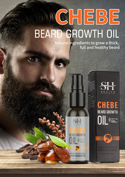 Huile de croissance rapide de la barbe Chebe pour hommes Soins de la barbe Croissance des cheveux Soins nourrissants de la barbe Produits anti-alopécie et anti-chute de cheveux