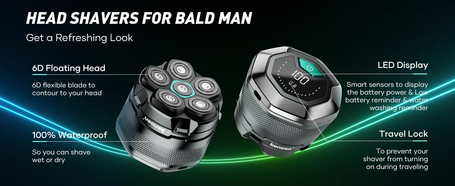 KENSEN Electric Head Shaver