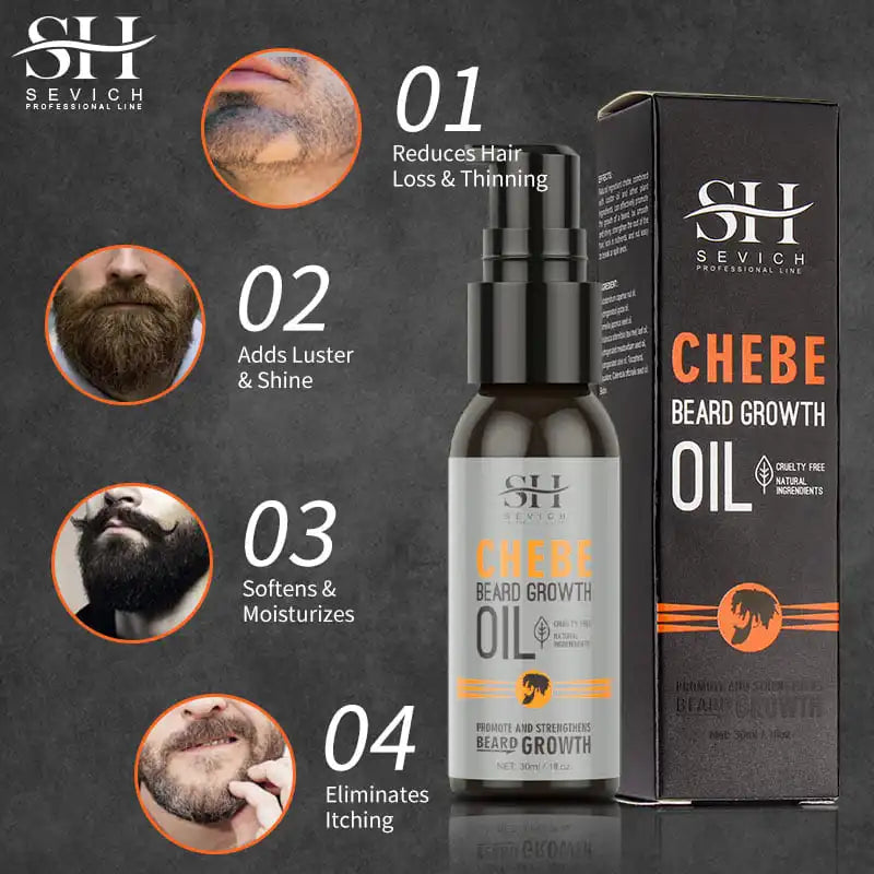 Chebe Fast Beard Growth Oil  for Men Beard Care Hair Growth Nourishing Beard Care Anti Alopecia Hair Loss Products